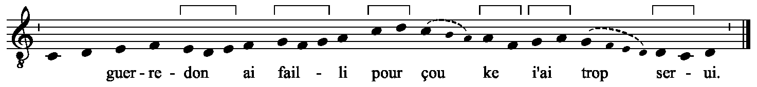 Refrain musical notation